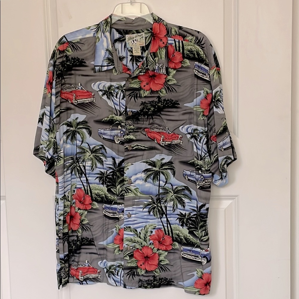 VTG Big Dogs Hawaiian Shirt 2XL